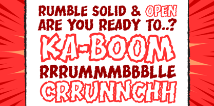 Rumble Font Poster 1