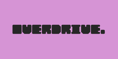 Overdrive Font Poster 2