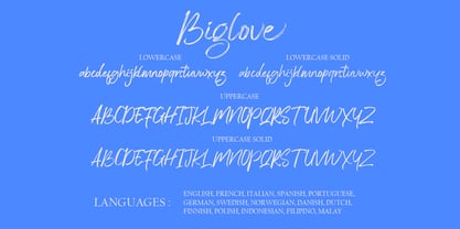 Biglove Font Poster 7