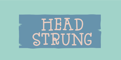 Head Strung Font Poster 1