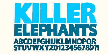 Killer Elephant Font Poster 1