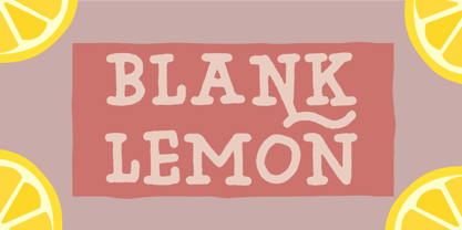 Blank Lemon Font Poster 1