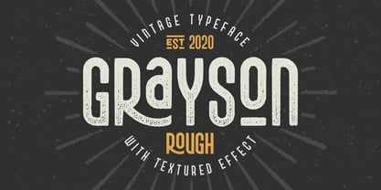 Grayson Rough Font Poster 1