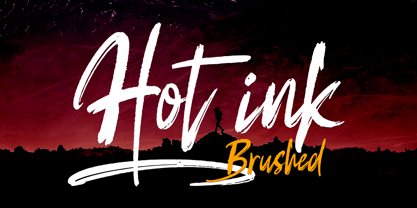 Hot ink Font Poster 1