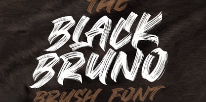 Black Bruno Font Poster 1