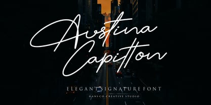 Austina Capitton Font Poster 1