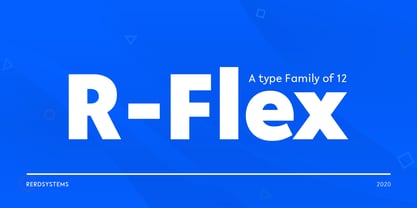 R-Flex Font Poster 1