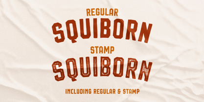 Squiborn Font Poster 5
