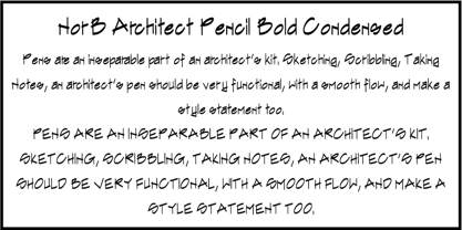 NorB Architect Pencil Condensed Fuente Póster 4