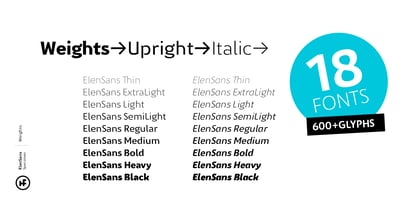 Elen Sans Font Poster 12