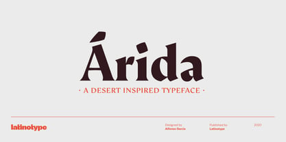 Arida Font Poster 1