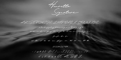 Henretta Signature Fuente Póster 10
