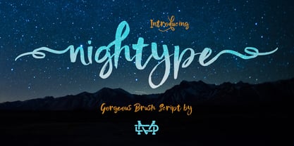 Nightype Font Poster 1