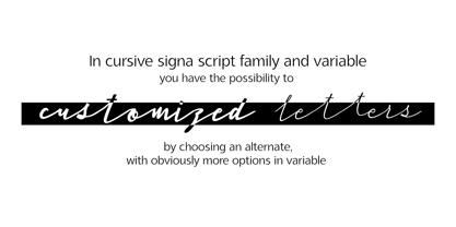 Cursive Signa Script Variable Font Poster 7