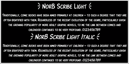 NorB Scribe Font Poster 2
