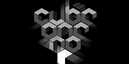 Cubic Font Poster 1