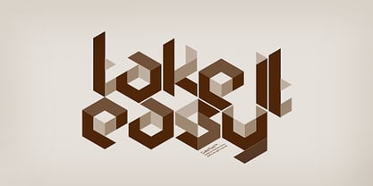 Cubic Font Poster 3