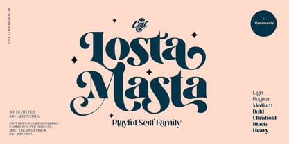 Losta Masta Font Poster 1