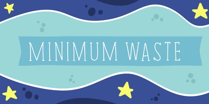 Minimum Waste Font Poster 1