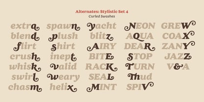 Cream Font Poster 12