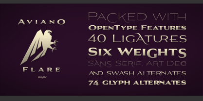 Aviano Flare Font Poster 4