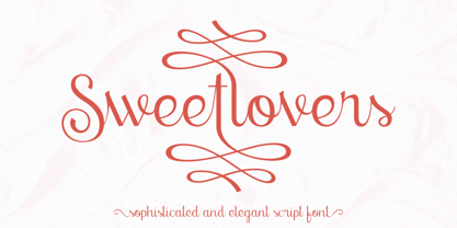 Sweetlovers Font Poster 1