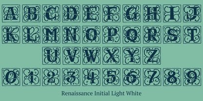 Renaissance Initial Font Poster 11