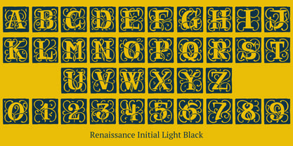 Renaissance Initial Font Poster 10