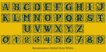 Renaissance Initial Font Poster 9