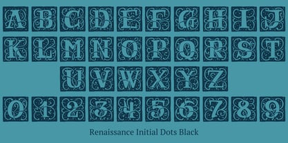 Renaissance Initial Font Poster 8