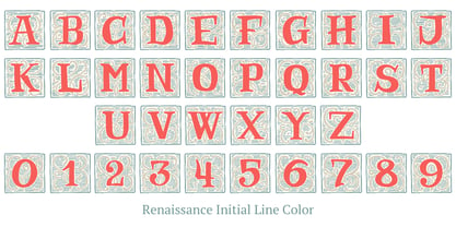 Renaissance Initial Font Poster 6