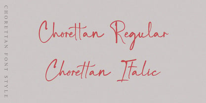 Chorettan Font Poster 2