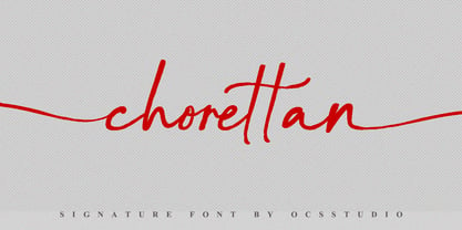 Chorettan Font Poster 1