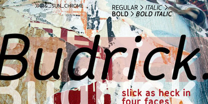 Budrick BB Font Poster 1