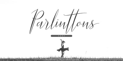 Parlinttons Script Font Poster 1