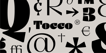 Tocco Font Poster 1
