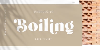 Boiling Font Poster 1