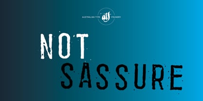 Not Sassure Font Poster 1