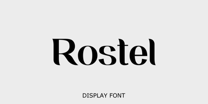 Rostel Font Poster 1