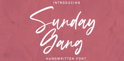 Sunday Gang Font Poster 1