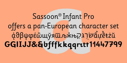 Sassoon Infant Pro Font Poster 1