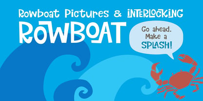 Rowboat Font Poster 13