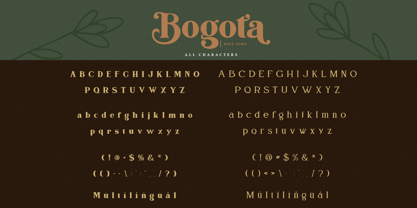 Bogota Font Poster 10