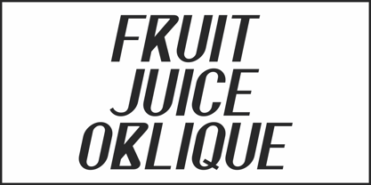 Fruit Juice JNL Font Poster 4