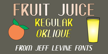 Fruit Juice JNL Font Poster 1