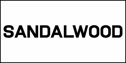 Sandalwood JNL Font Poster 2