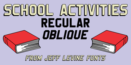 School Activities JNL Font Poster 1