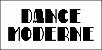 Dance Moderne JNL Font Poster 2
