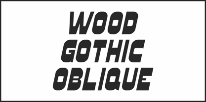Wood Gothic JNL Font Poster 4