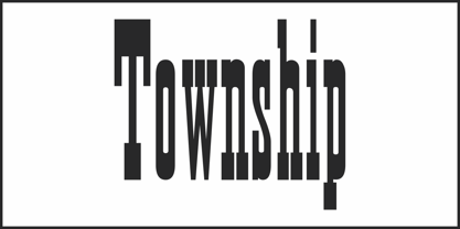 Township JNL Font Poster 2